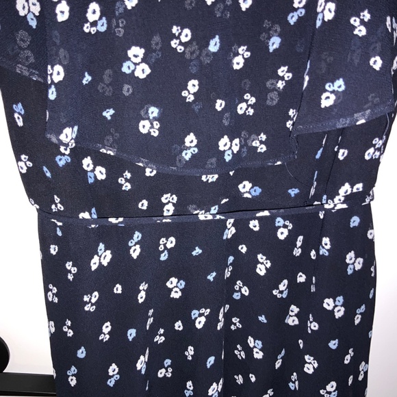 Navy Gabby Skye Midi Dress with Flounce top Size 12 - Picture 2 of 4